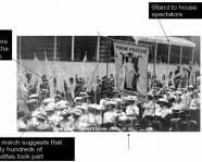A Suffragette procession: