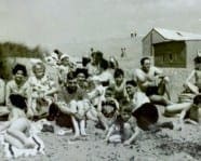 Seaside image from the 1950s.