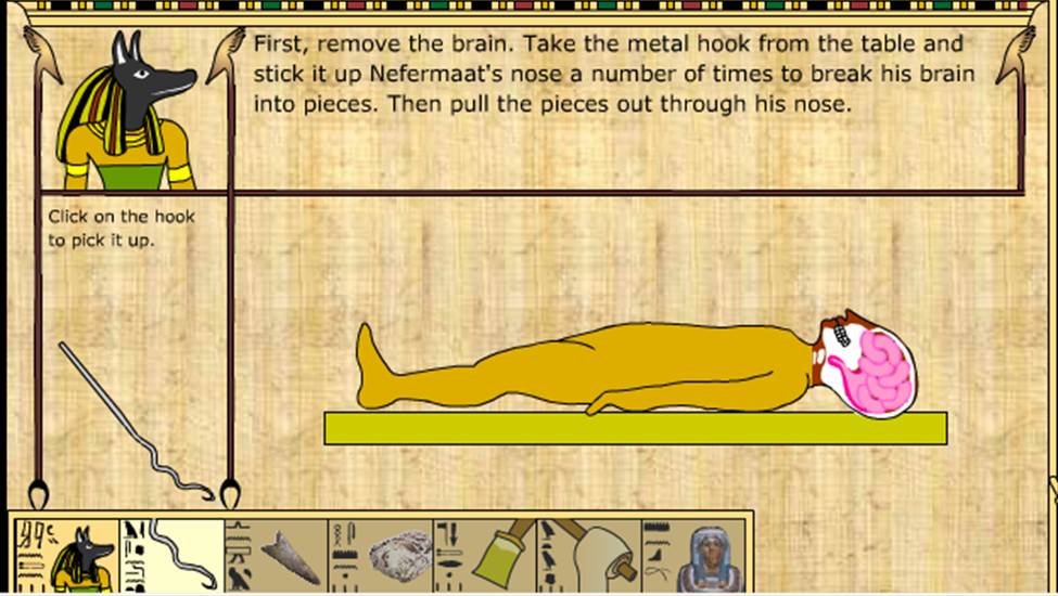 upils use this website to actually assist Anubis in carrying out a mummification