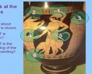 Sample of animated slide showing how to decipher an Ancient Athenian pot
