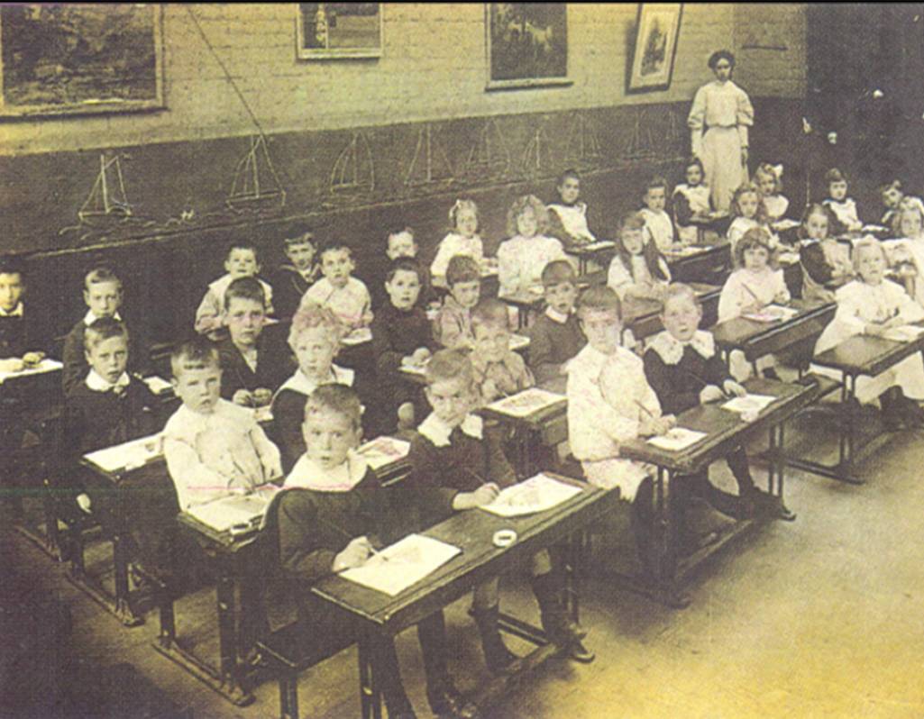 Going to school in Victorian times