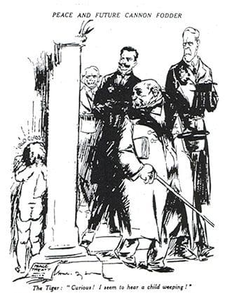 TREATY OF VERSAILLES cartoon