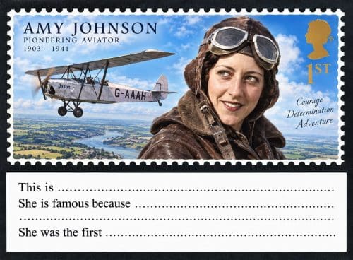 amy jonson stamp