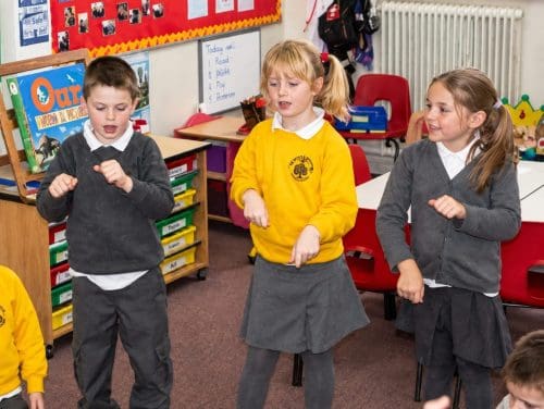 children in class