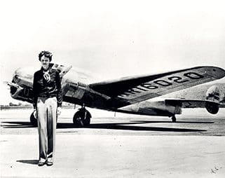 amelia earhart by plane