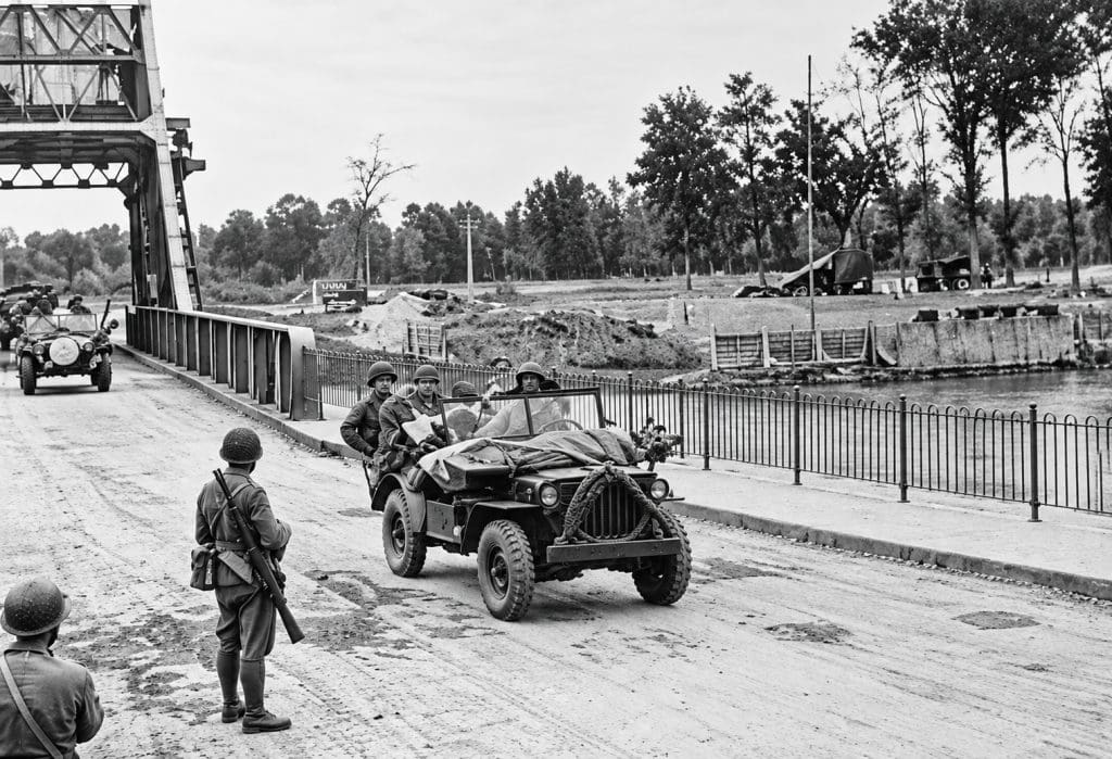 jeep on bridge